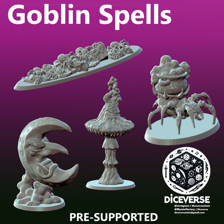 3d Printable Goblin Spells Pack By Diceverse