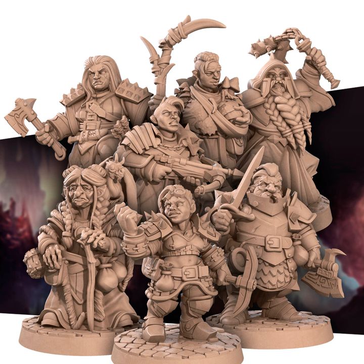 3D Printable Duergar Pack (7 Models) by Bite the Bullet