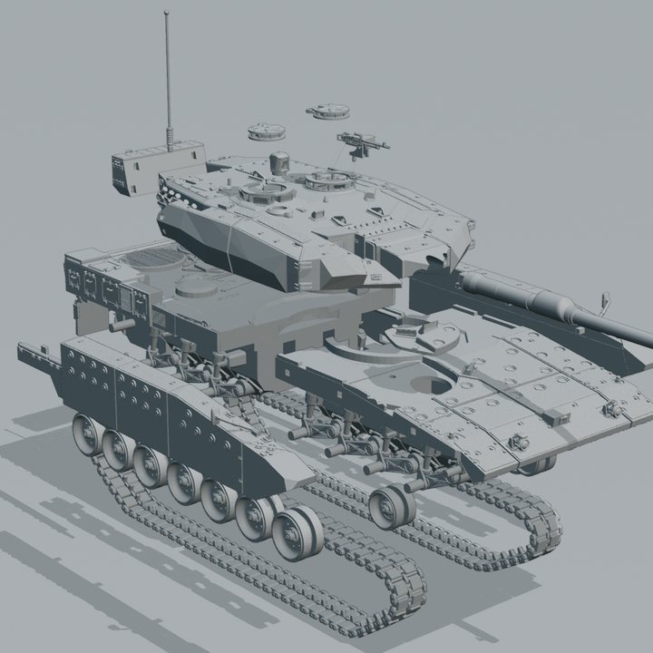 3D Printable Leopard 2RI by The Military Industrial Complex