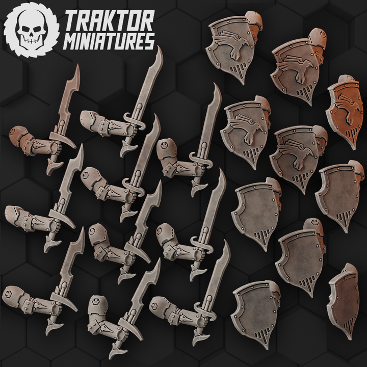 3D Printable Mk Hex Crow Veteran Weapons by Traktor Miniatures