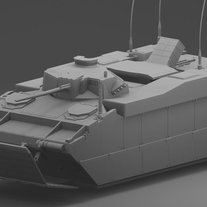 3D Printable USMC EFV-II Expeditionary Fighting Vehicle by The Military ...