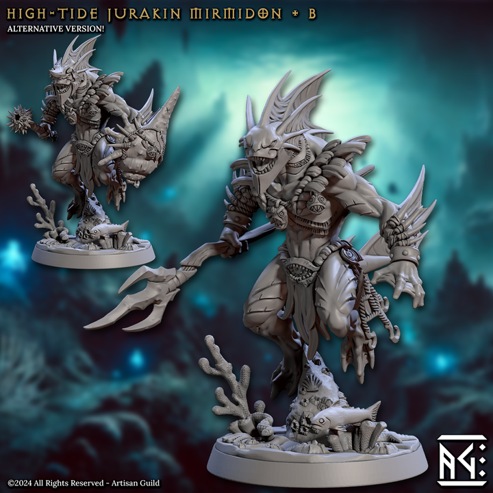 3D Printable High-Tide Jurakin Mirmidon - B (Mirmidons of the 