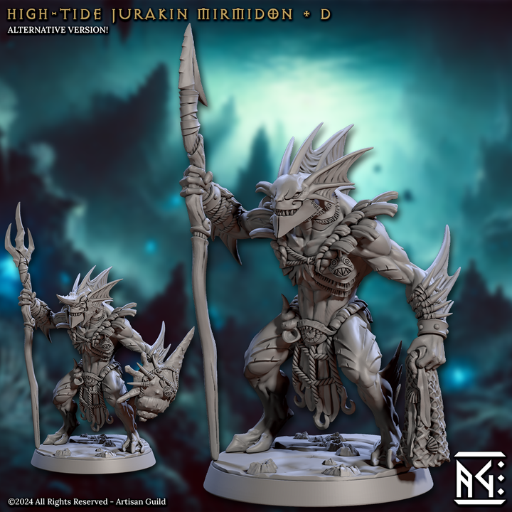 3D Printable High-Tide Jurakin Mirmidon - D (Mirmidons of the 