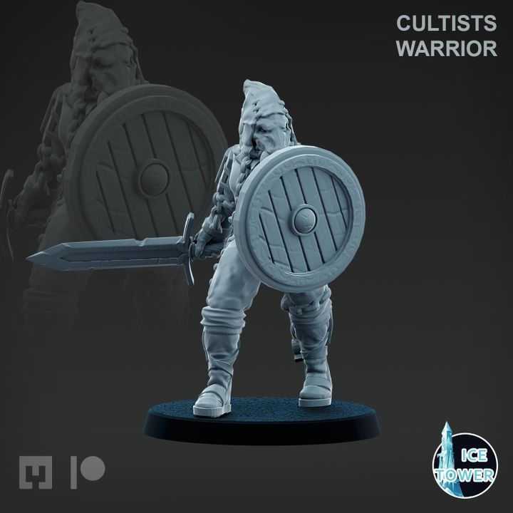 3D Printable Cultist - Warrior 1 by Ice Tower