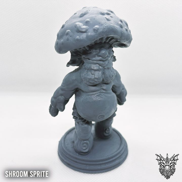 3D Printable Shroom Sprite Statue by Maelstrom Makers
