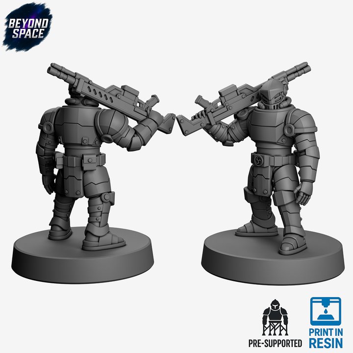 3D Printable Araashi Guardsman - Rifleman Loadout by Beyond Space