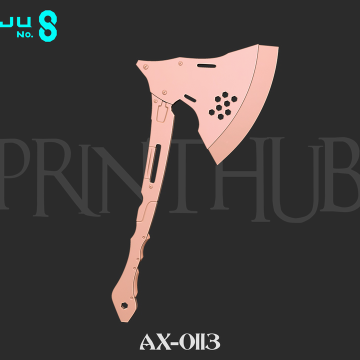 3D Printable Kaiju No 8 - Kikoru Shinomiya Axe AX-0113 by 3D Printable Kaiju No 8 - Kikoru Shinomiya Axe AX-0113 by