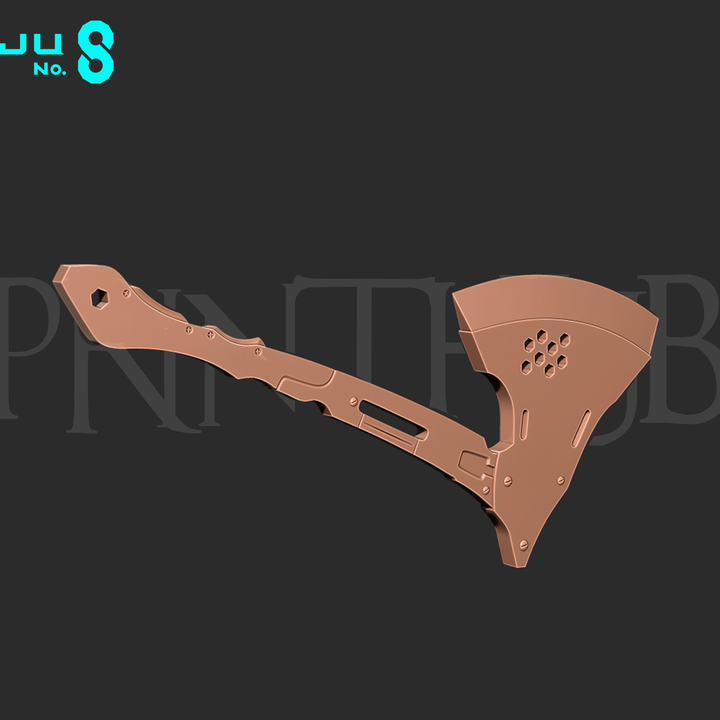 3D Printable Kaiju No 8 - Kikoru Shinomiya Axe AX-0113 by 3D Printable Kaiju No 8 - Kikoru Shinomiya Axe AX-0113 by