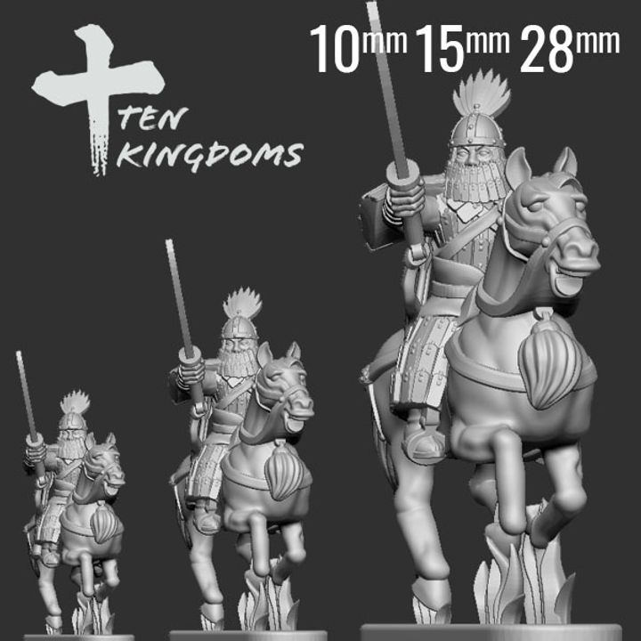 3D Printable JurchenJin Armoured General Horse by Ten Kingdoms Miniatures