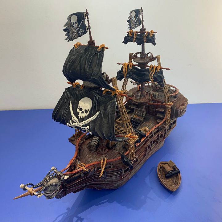 3D Printable The Ancient Mariner Modular Pirate Ship for Tabletop