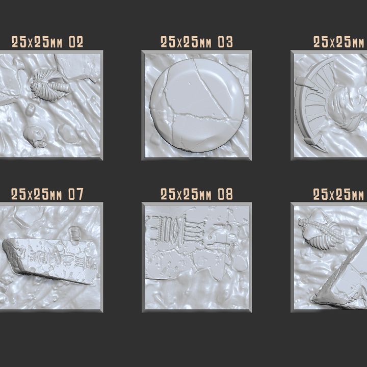 3D Printable Pharaoh's Legacy: Themed bases by Crab Miniatures