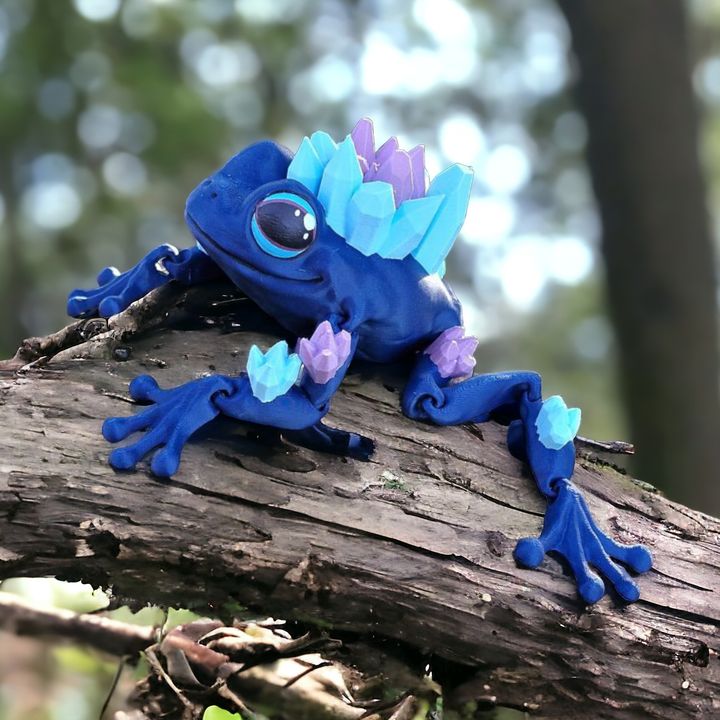 3D Printable CRYSTAL FROG ARTICULATION by Mels 3D Labs