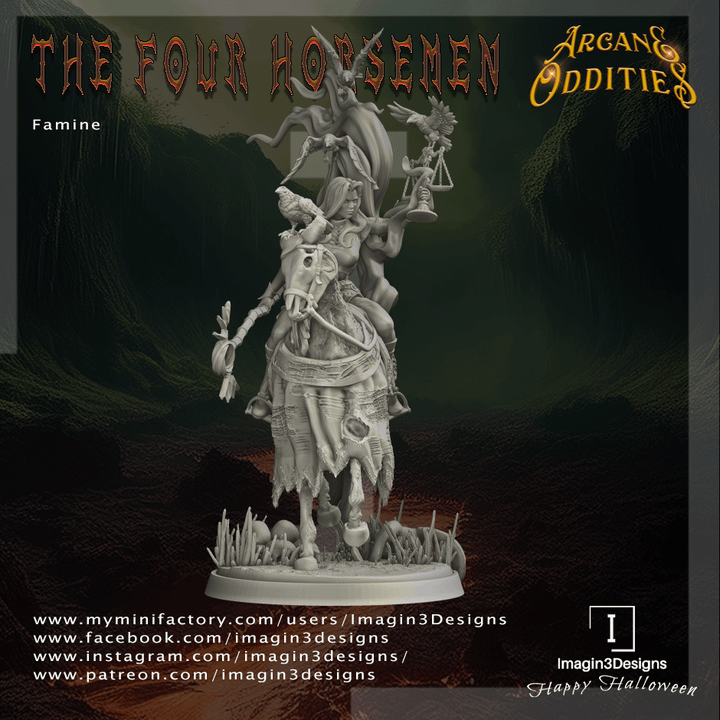 Famine | Lord of the Print | The Four Horsemen | RESIN shops | Fantasy | DnD | RPG Tabletop | Gaming Miniatures