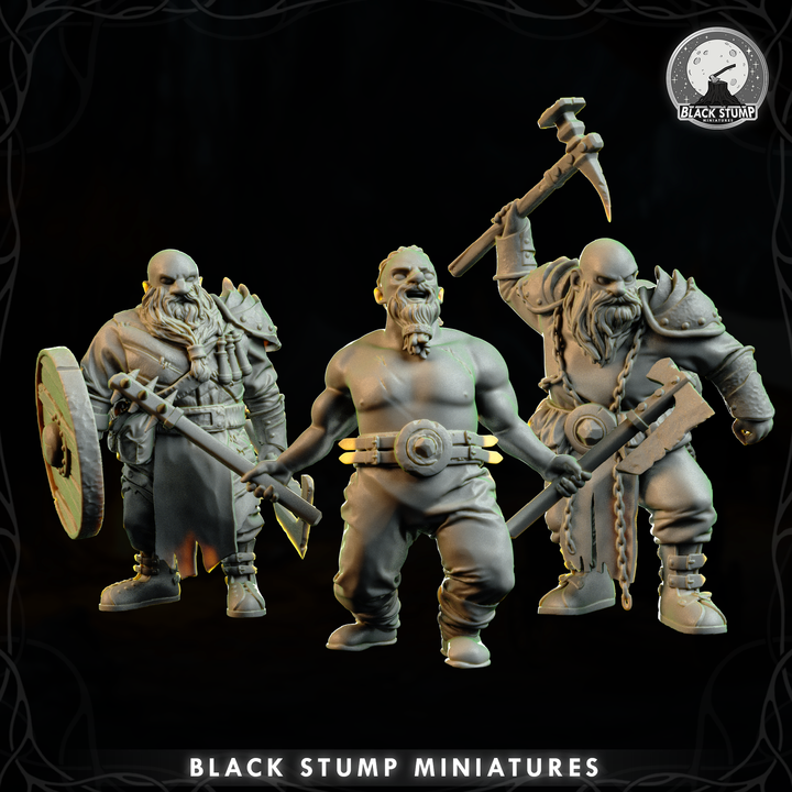 3D Printable Duergar Dwarf Warrior Pack! by Black Stump Miniatures