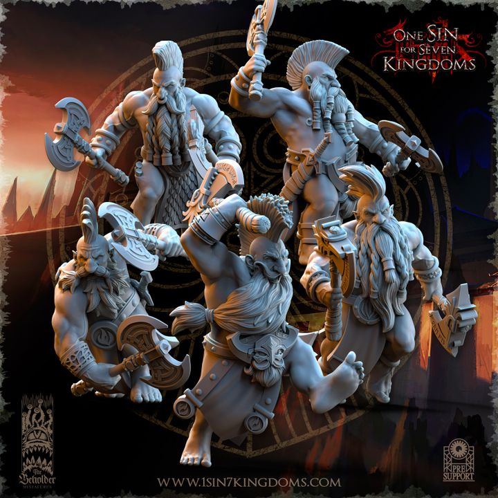 3D Printable Dwarven Kingdoms Slayers of Molten Core by The 3D Printable Dwarven Kingdoms Slayers of Molten Core by The