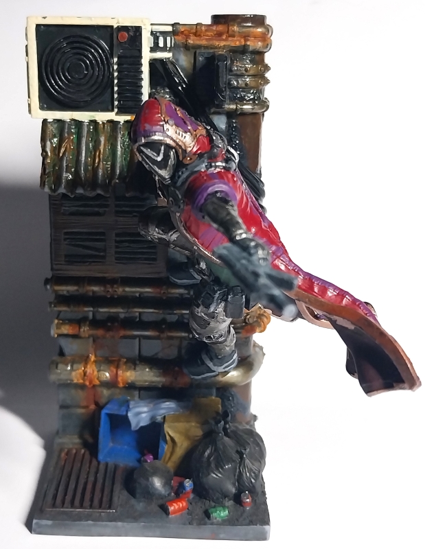 3D Printable Cyberpunk Ghost Assassin - The Silver Jackal by