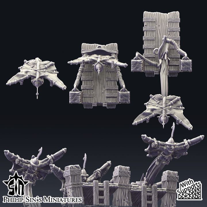 3D Printable Goblin Doom Diver Slingshot by Philip Sin's