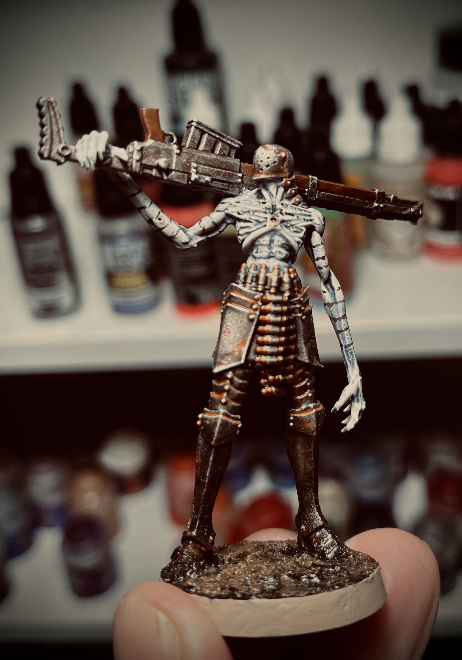 3D Printable Trench Crusade - Communicant tank hunter (Male