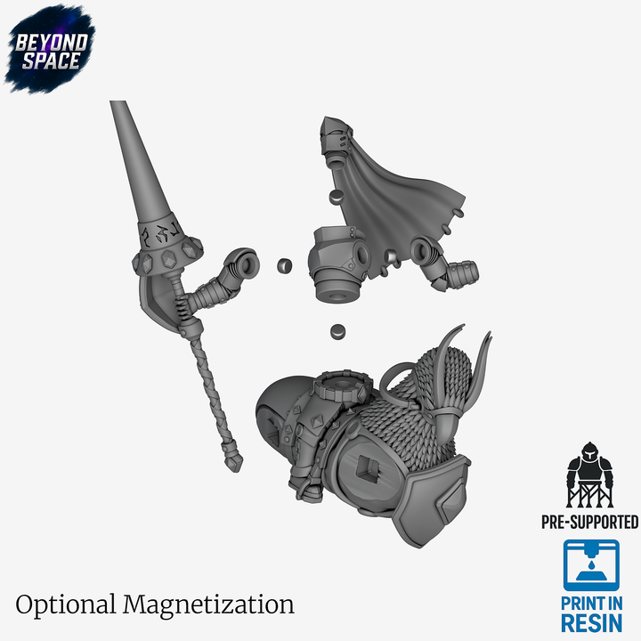 3D Printable Lorian Cavalier - Loadout 1 by Beyond Space