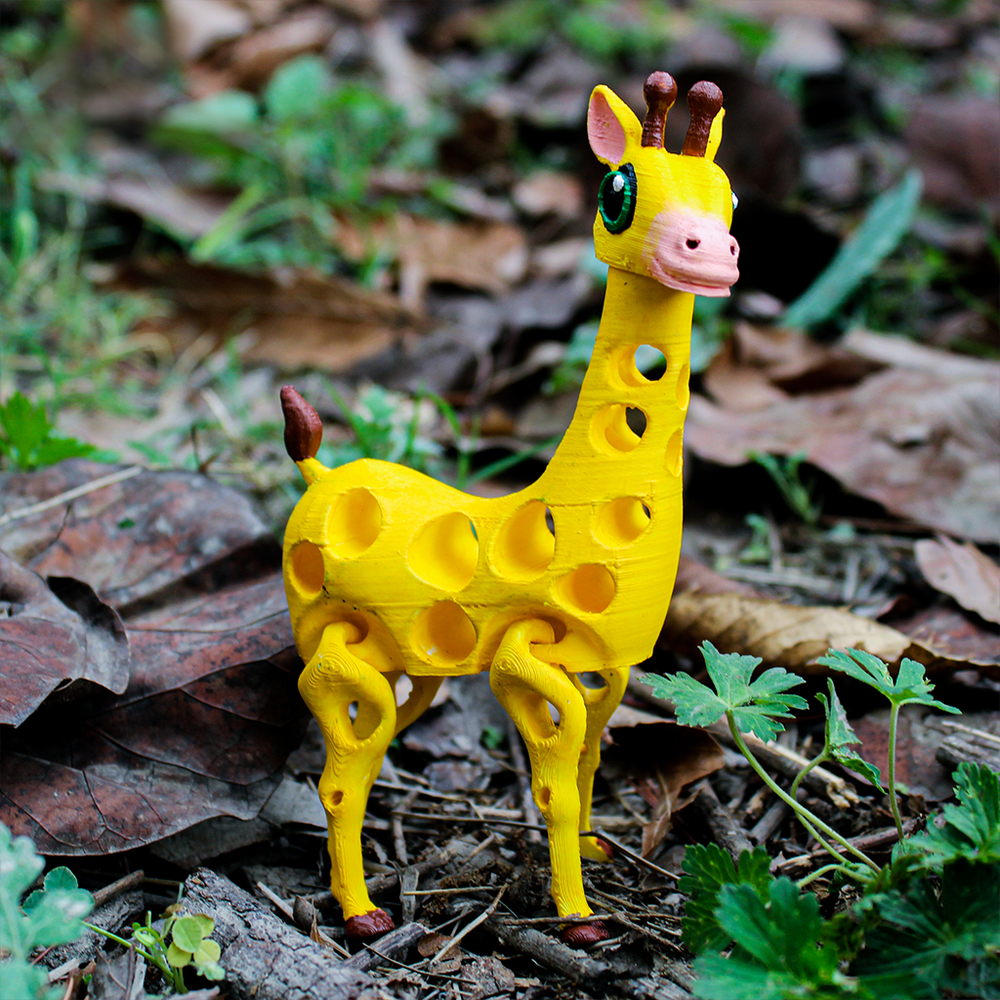 3D Printable Print in place Flexy Void Giraffe by Craftwin