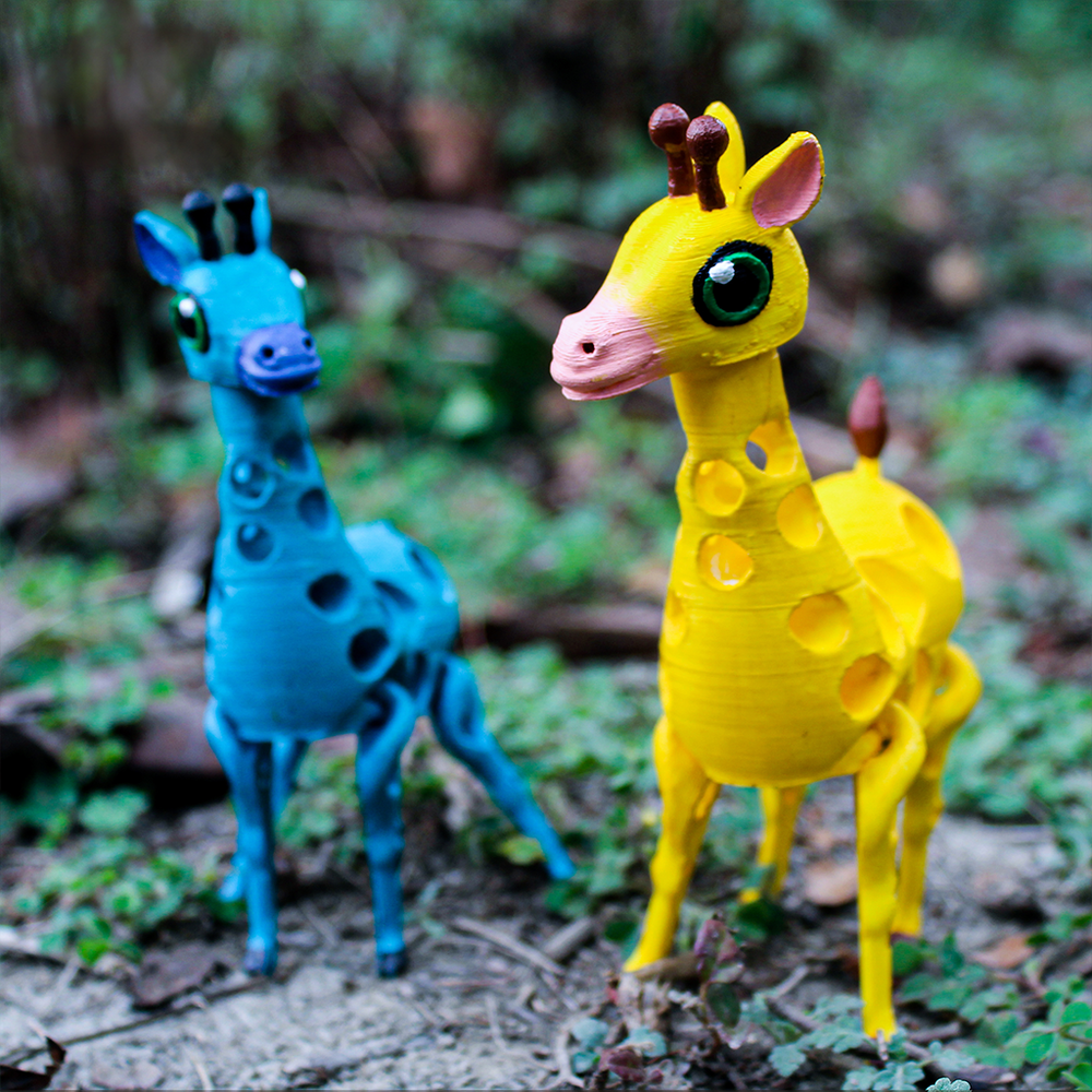 3D Printable Print in place Flexy Void Giraffe by Craftwin