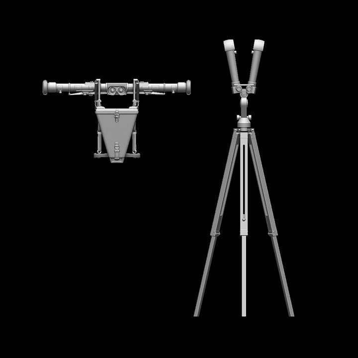 3D Printable rangefinder binoculars stereotube periscope by 3Dimontis