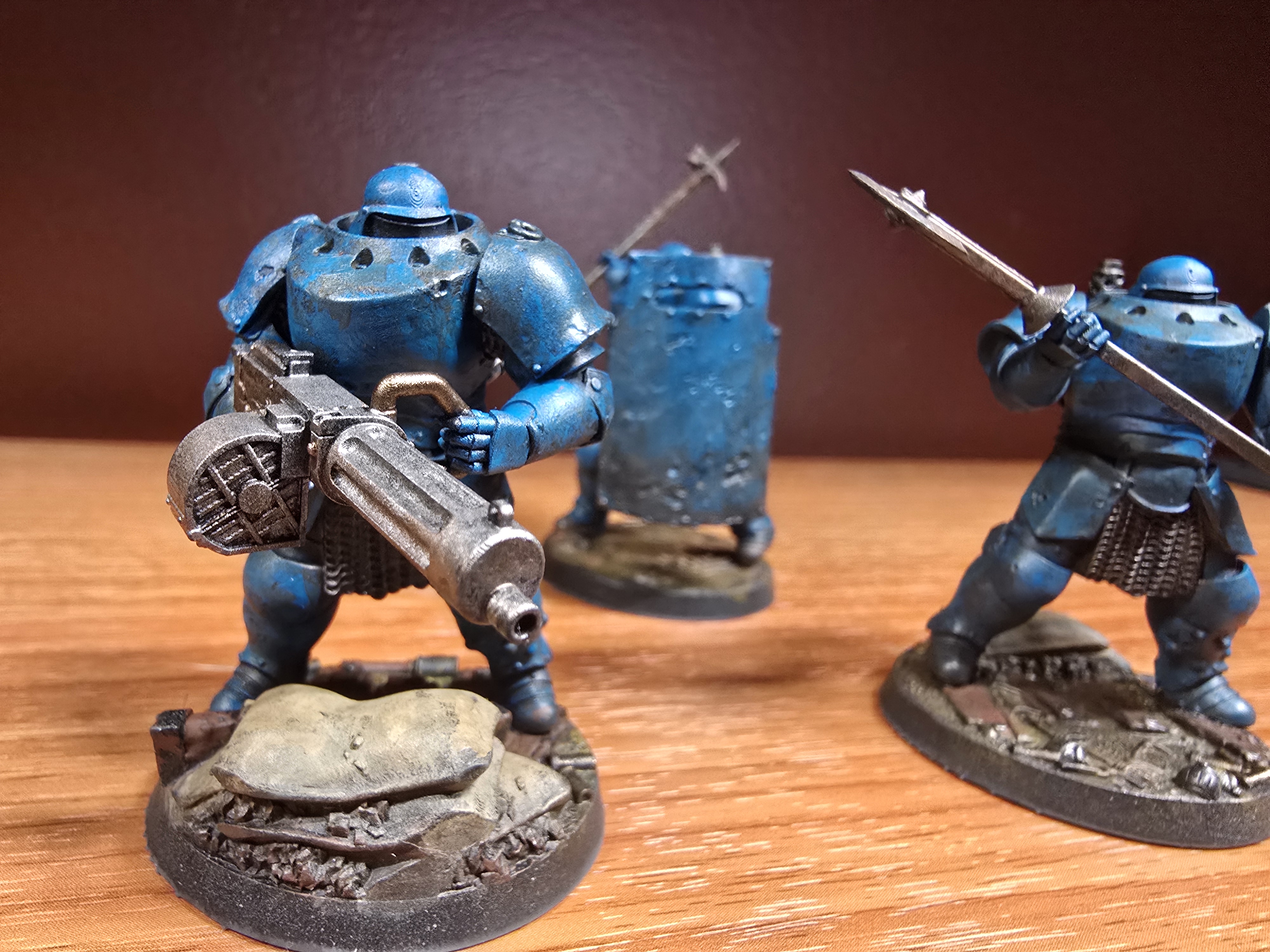 3D Print of Trench Crusade - Heavy Mechanised Infantry (MG) - New