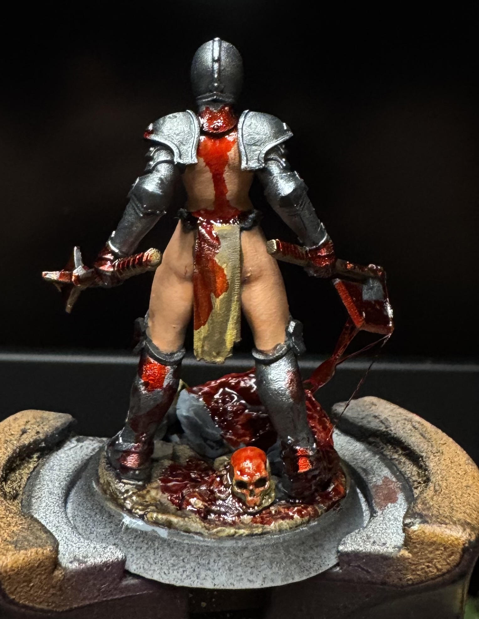 3D Print of Trench Crusade - Stigmatic nun (Axe, Mace) - Trench