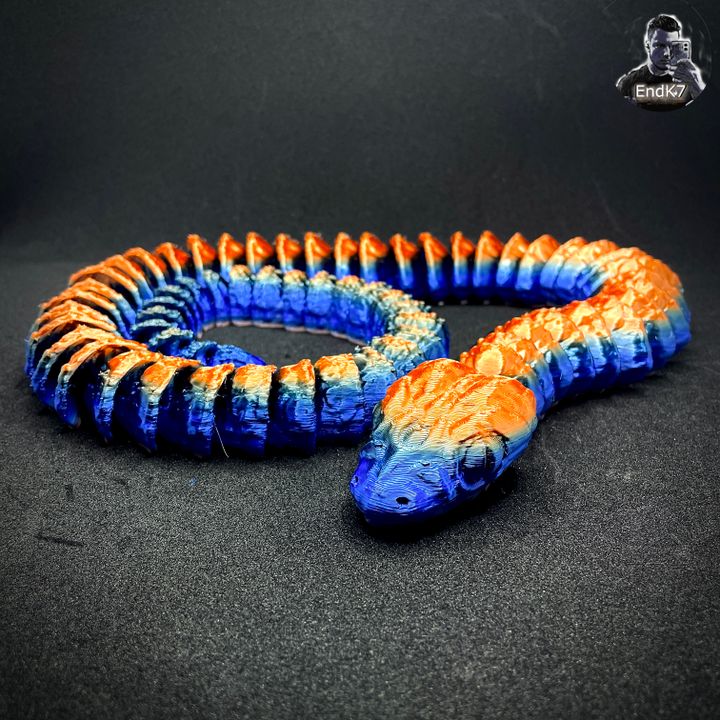 3D Printable Colossal Python Snake almost 90cm / 35Inch Lenght ...