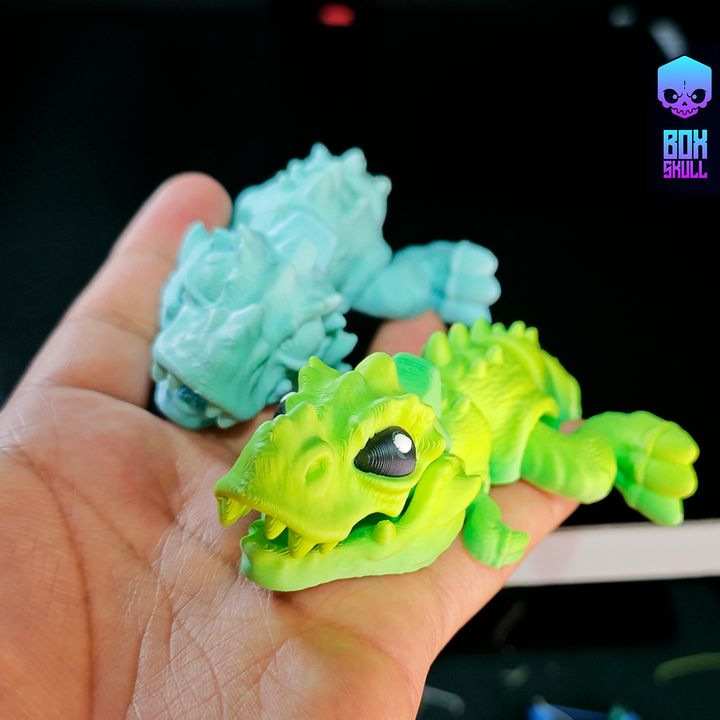 3D Printable LITTLE EXTREME T-REX - FLEXI - ARTICULATED - CUTE