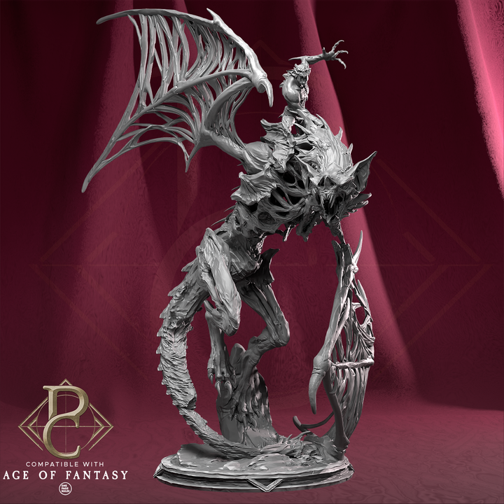 3D Printable Zombie Dragon + Alternative head + Raider by