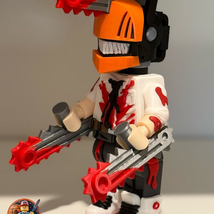 3D Printable Chainsaw Man Brick by Walter's World 3D