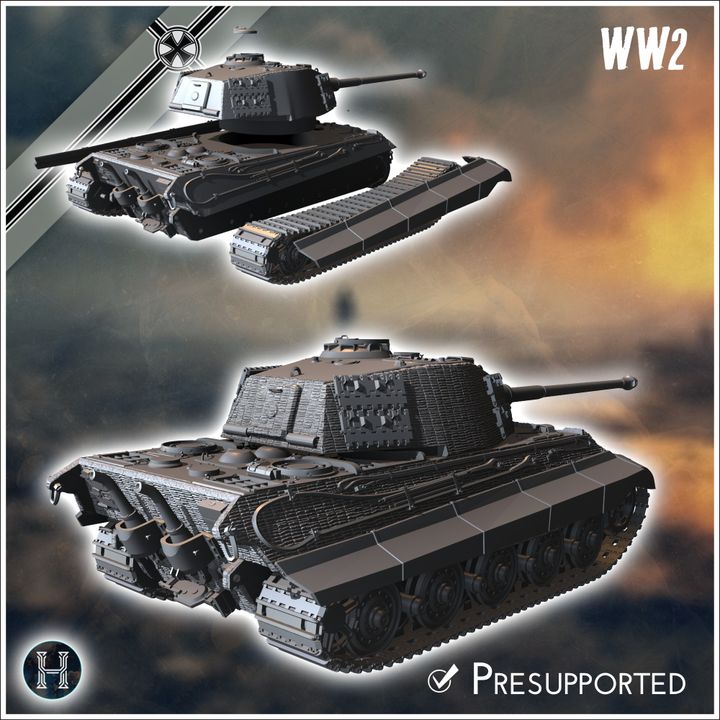 MINICHANPS PANZERKAMPFWAGEN Ⅵ TIGER Ⅱ Minichamps 1:35 Panzerkampfwagen VI Tiger II 222 Ardennes