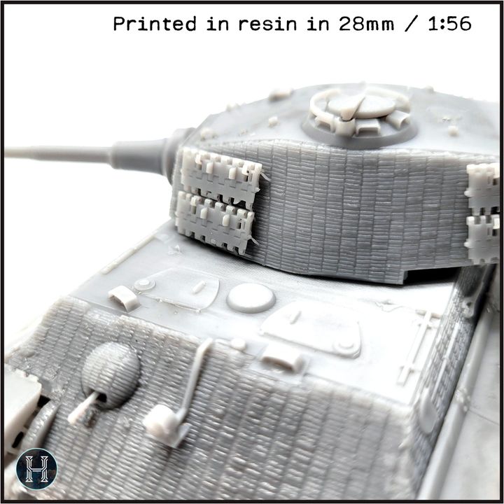 3D Printable Panzer VI Tiger II (Henschel) - Königstiger