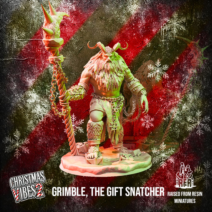 3D Printable Grimble, the gift snatcher - Tabletop miniatures (Pre ...