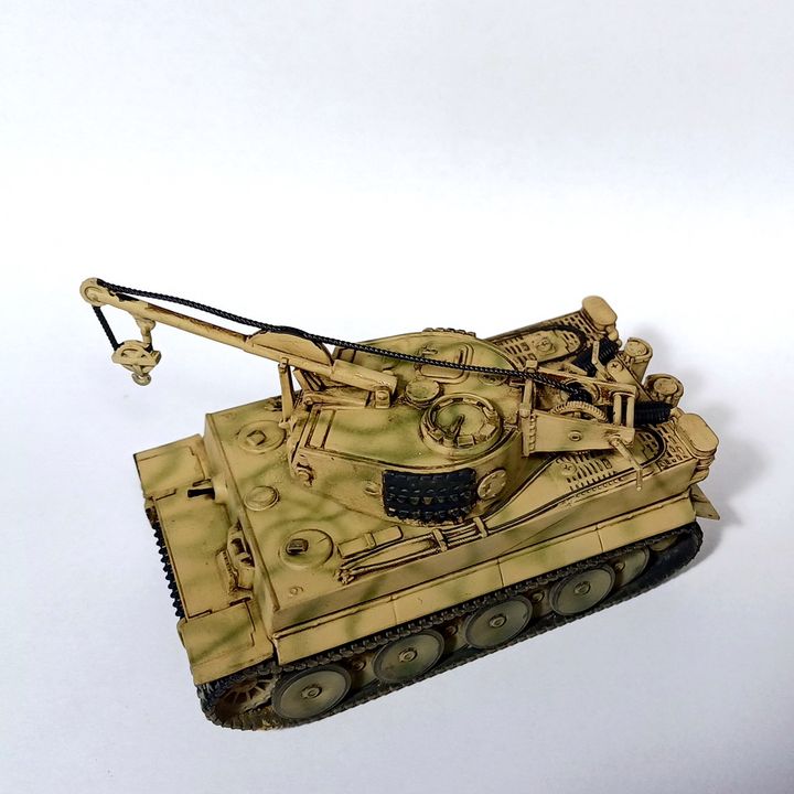 3D Printable Ladungsleger Tiger (Sd.Kfz.185) + 3 Tankmen (Germany, WW2 ...