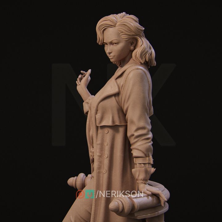 3D Printable Laura the Detective Standalone [presupported] by Nerikson