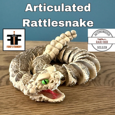 3D Printable Rattlesnake - Articulated snake by RAKI-BOX
