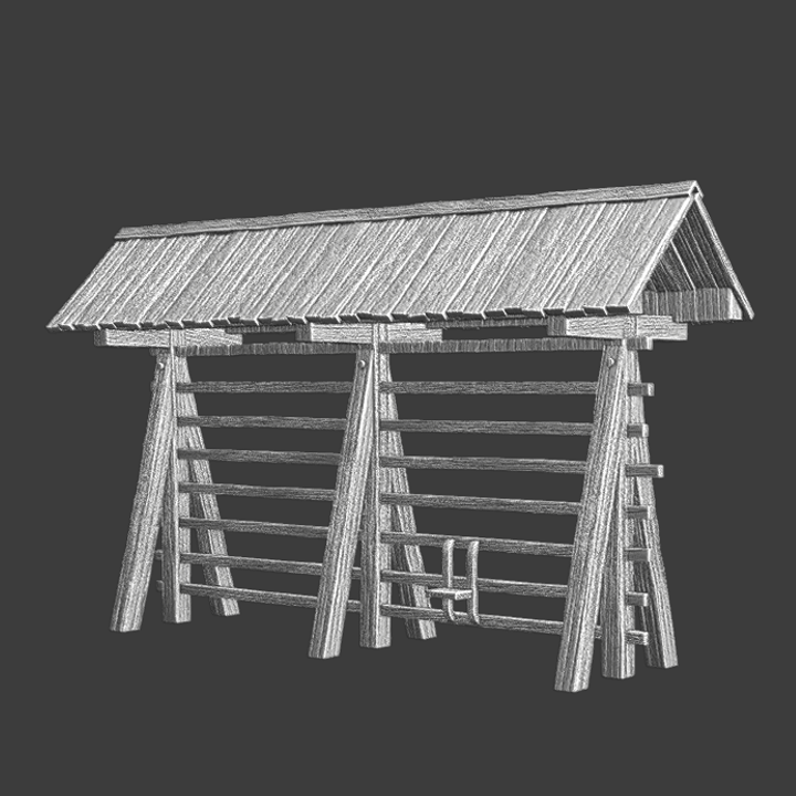 3D Printable Medieval Eastern European Haystack - Wargaming Accessory ...