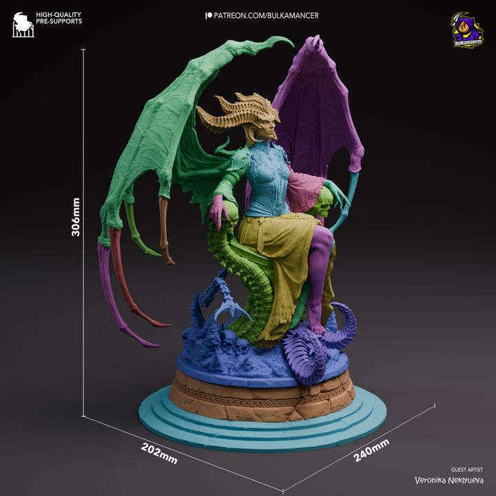 3D Printable Mother of Demons | 306mm by Bulkamancer Sculpts