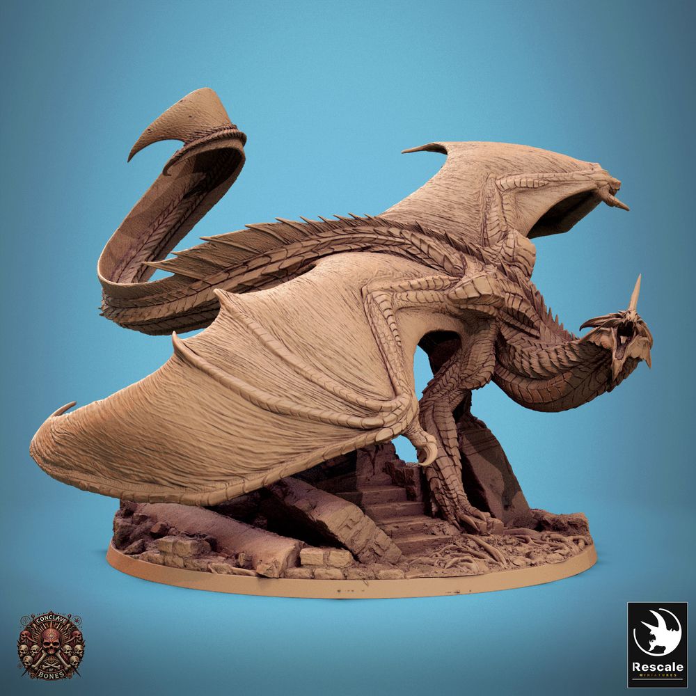 新作 「Malady Dragon」 新品(komota) 3D Printable Pack Metallic Silver Dragon - 2024 Redesign by