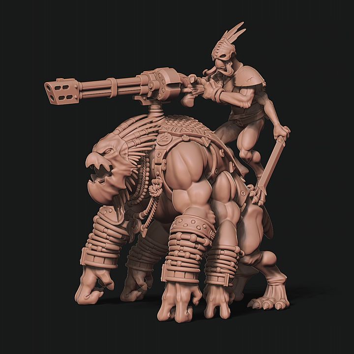 3D Printable Thark - Rider - Greater God - 32mm by TheGoodBrick