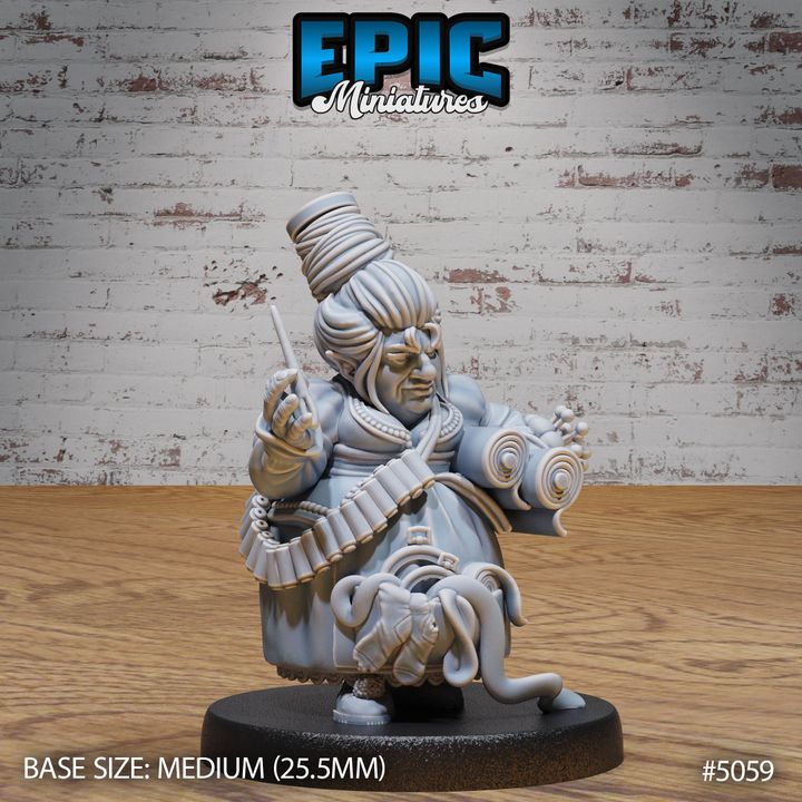 3D Printable Halfling Villager Seamstress / Clothier / Female Costumier ...