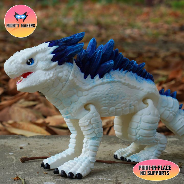 『shimoさん専用』 3D Printable Print In Place Flexi Shimo Articulated by Mighty Makers