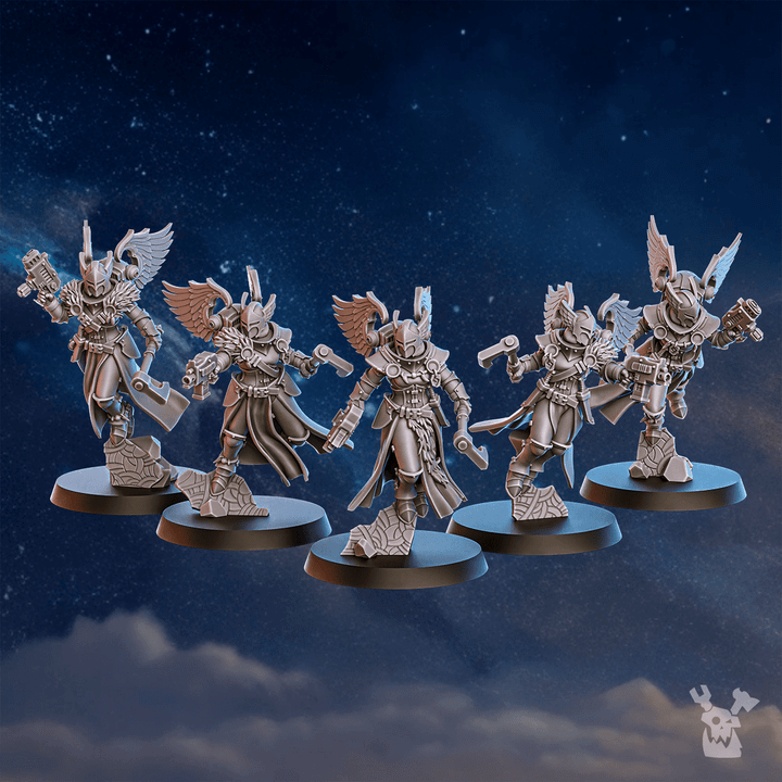 3D Printable Valkyries Squad X5 By Dakkadakka.store