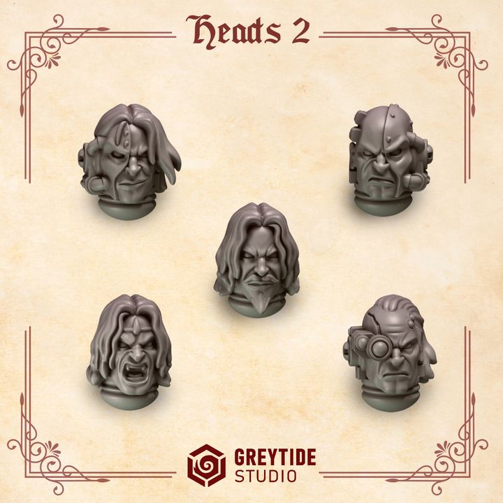 3D Printable Core Set Crimson Lords by GreyTide Studio