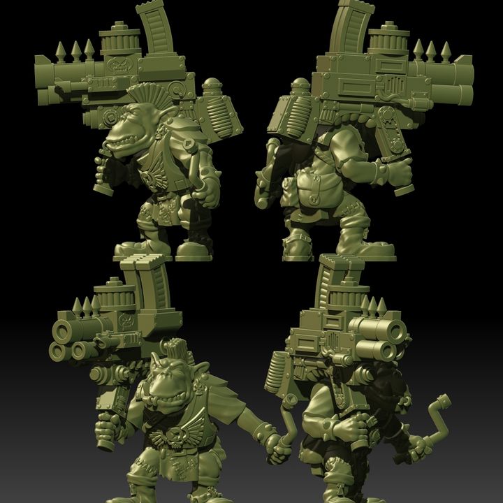 3D Printable Dead'Ead Lootas by Trollet Miniatures