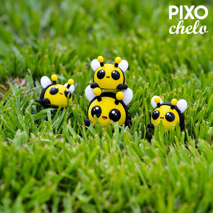 3D Printable Mini Bee Flexi Super Sweet by Pixochelo