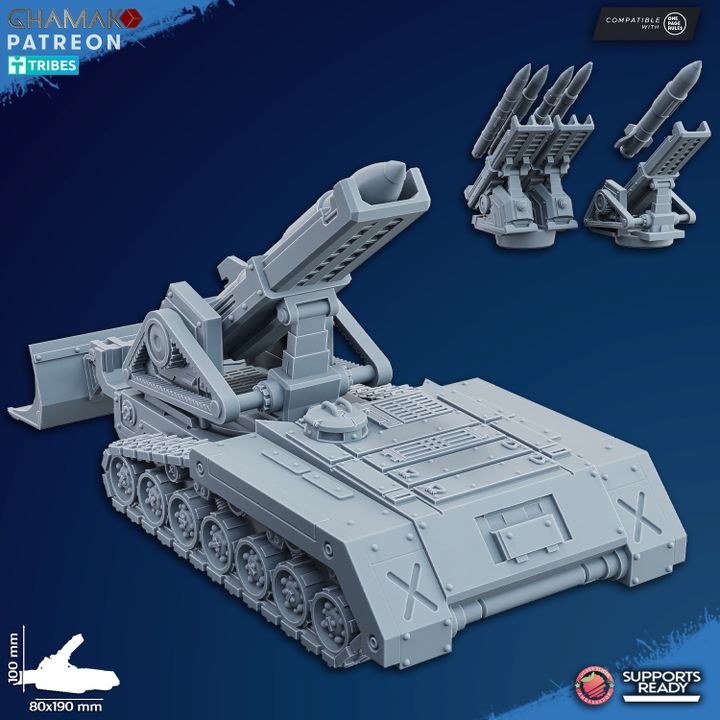 3D Printable Self-propelled artillery by Ghamak