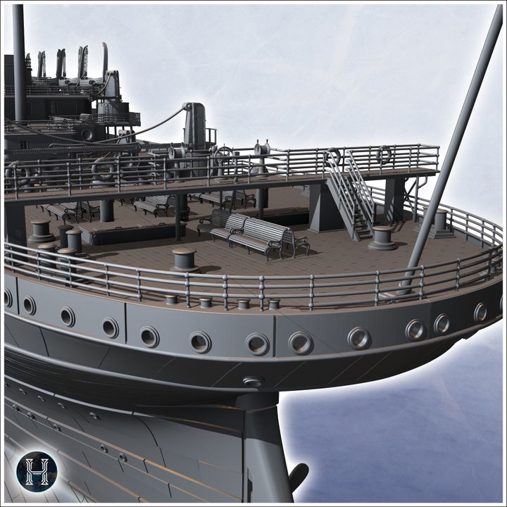 Download RMS Titanic British ocean liner (316 high-detailed